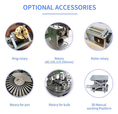 Acrylic Crytal Glass Leather Metal Wood Rotary Device For Laser Machine