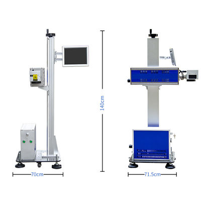 IPG Raycus Max JPT Dynamic Fly Laser Marking Machine For PE Cable