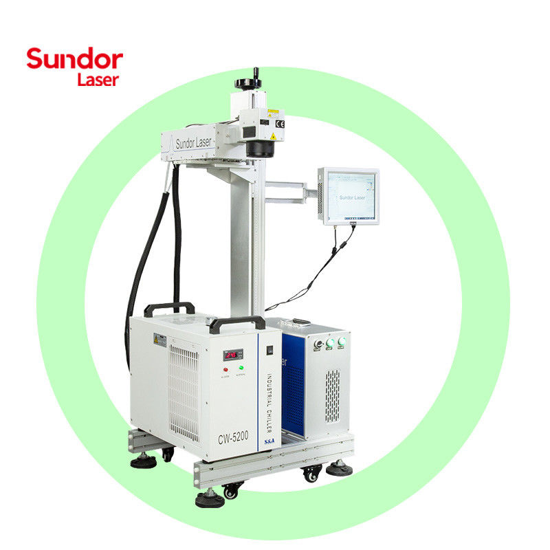 3W 5W 10W Online Flying UV  laser marking Machine Equipment for Wood Metal Plastic